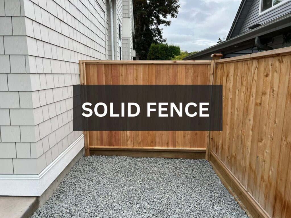 solid fence in surrey
